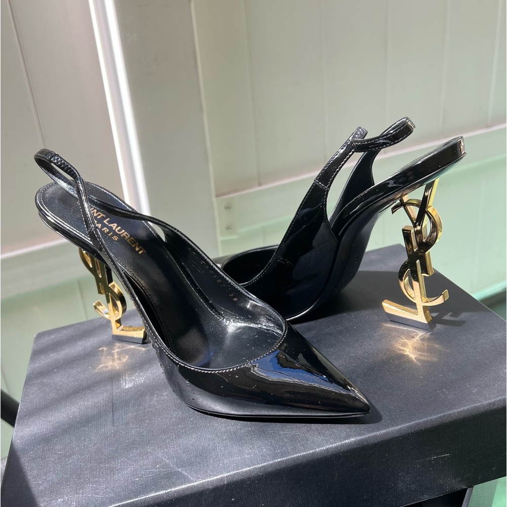 YSL Black High Heel shoes